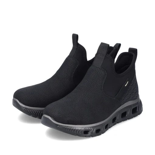 Rieker Damen Slipper graphitschwarz