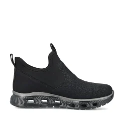 Rieker Damen Slipper graphitschwarz