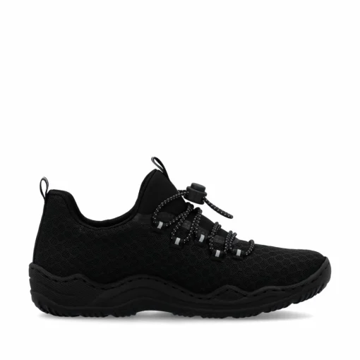 Rieker Damen Slipper graphitschwarz