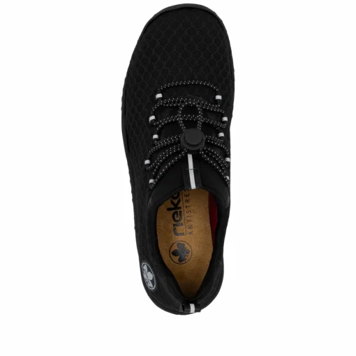 Rieker Damen Slipper graphitschwarz