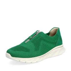 Rieker Damen Slipper grasgrün
