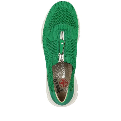 Rieker Damen Slipper grasgrün
