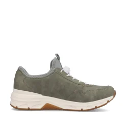 Rieker Damen Slipper grüngrau