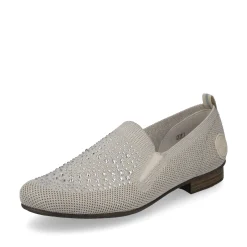 Rieker Damen Slipper hellbeige