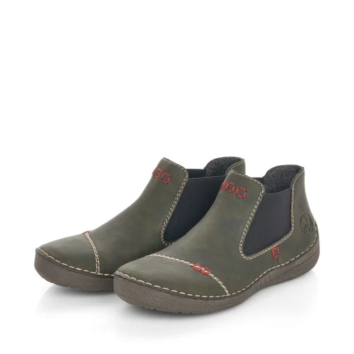 Rieker Damen Slipper kaktusgrün