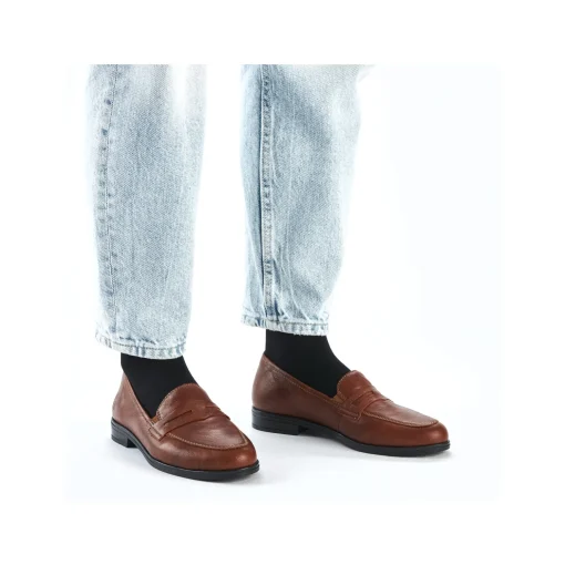 Rieker Damen Slipper karamellbraun