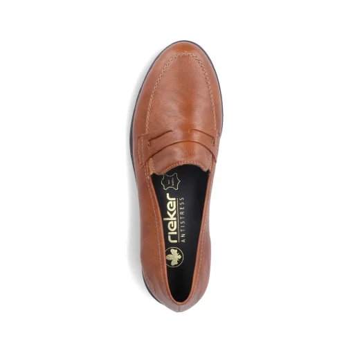 Rieker Damen Slipper karamellbraun