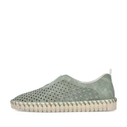 Rieker Damen Slipper khakigrün
