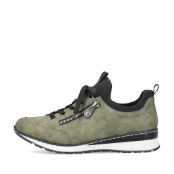 Rieker Damen Slipper khakigrün