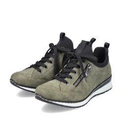 Rieker Damen Slipper khakigrün
