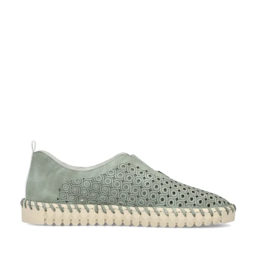 Rieker Damen Slipper khakigrün