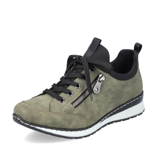Rieker Damen Slipper khakigrün