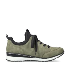 Rieker Damen Slipper khakigrün