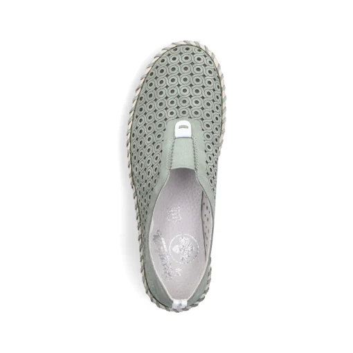 Rieker Damen Slipper khakigrün