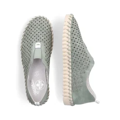 Rieker Damen Slipper khakigrün