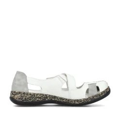 Rieker Damen Slipper kristallweiß