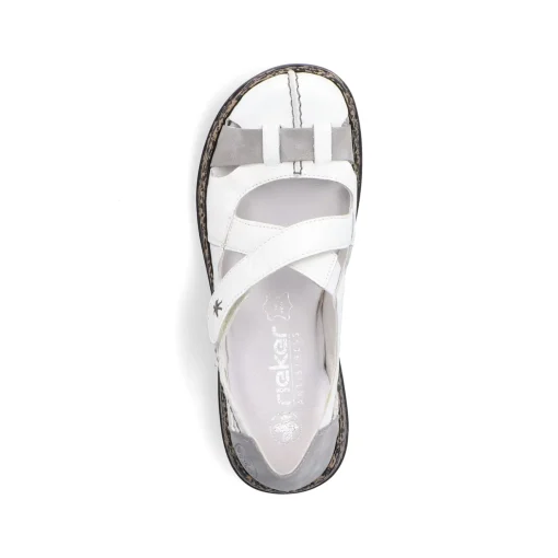 Rieker Damen Slipper kristallweiß