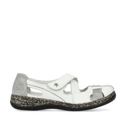 Rieker Damen Slipper kristallweiß