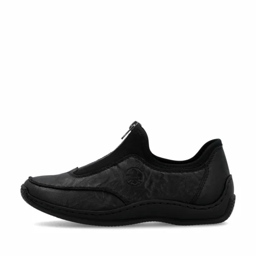 Rieker Damen Slipper mitternachtsschwarz
