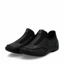 Rieker Damen Slipper mitternachtsschwarz
