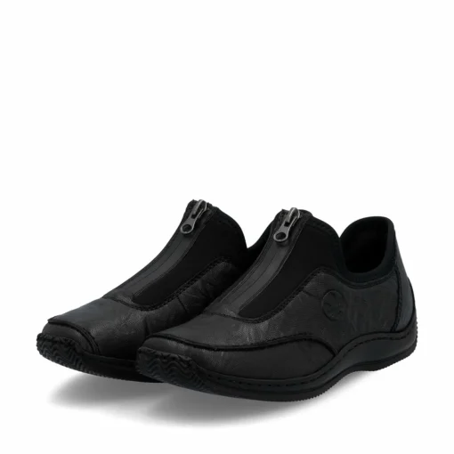 Rieker Damen Slipper mitternachtsschwarz