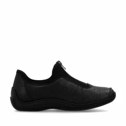 Rieker Damen Slipper mitternachtsschwarz