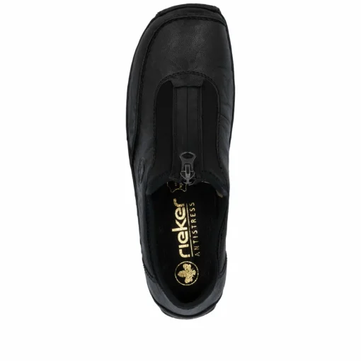 Rieker Damen Slipper mitternachtsschwarz