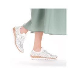 Rieker Damen Slipper multi-himmelblau