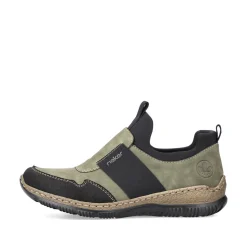 Rieker Damen Slipper olivgrün