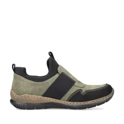 Rieker Damen Slipper olivgrün