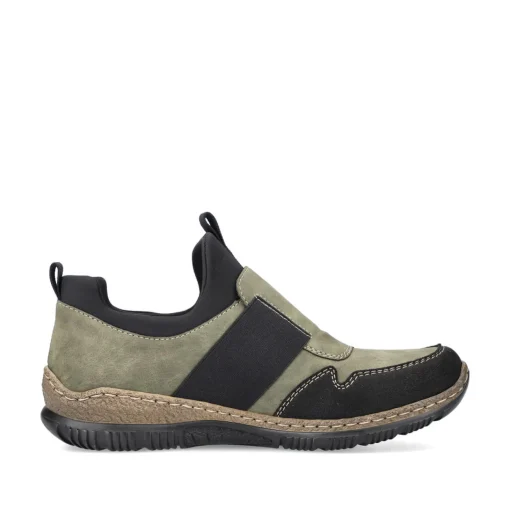 Rieker Damen Slipper olivgrün