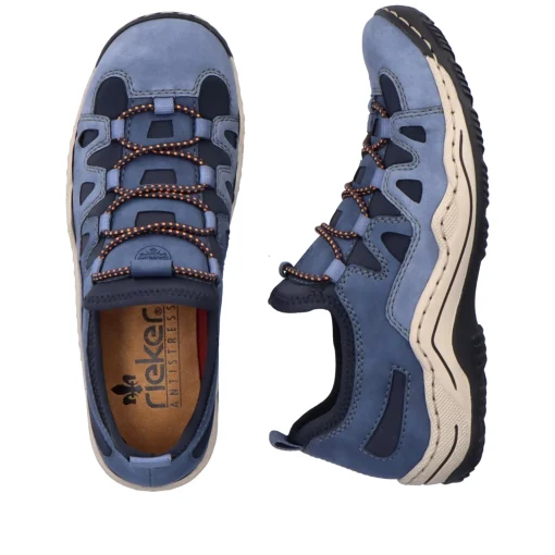 Rieker Damen Slipper ozeanblau