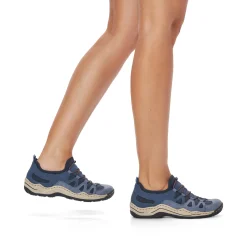 Rieker Damen Slipper ozeanblau