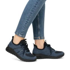 Rieker Damen Slipper pazifikblau