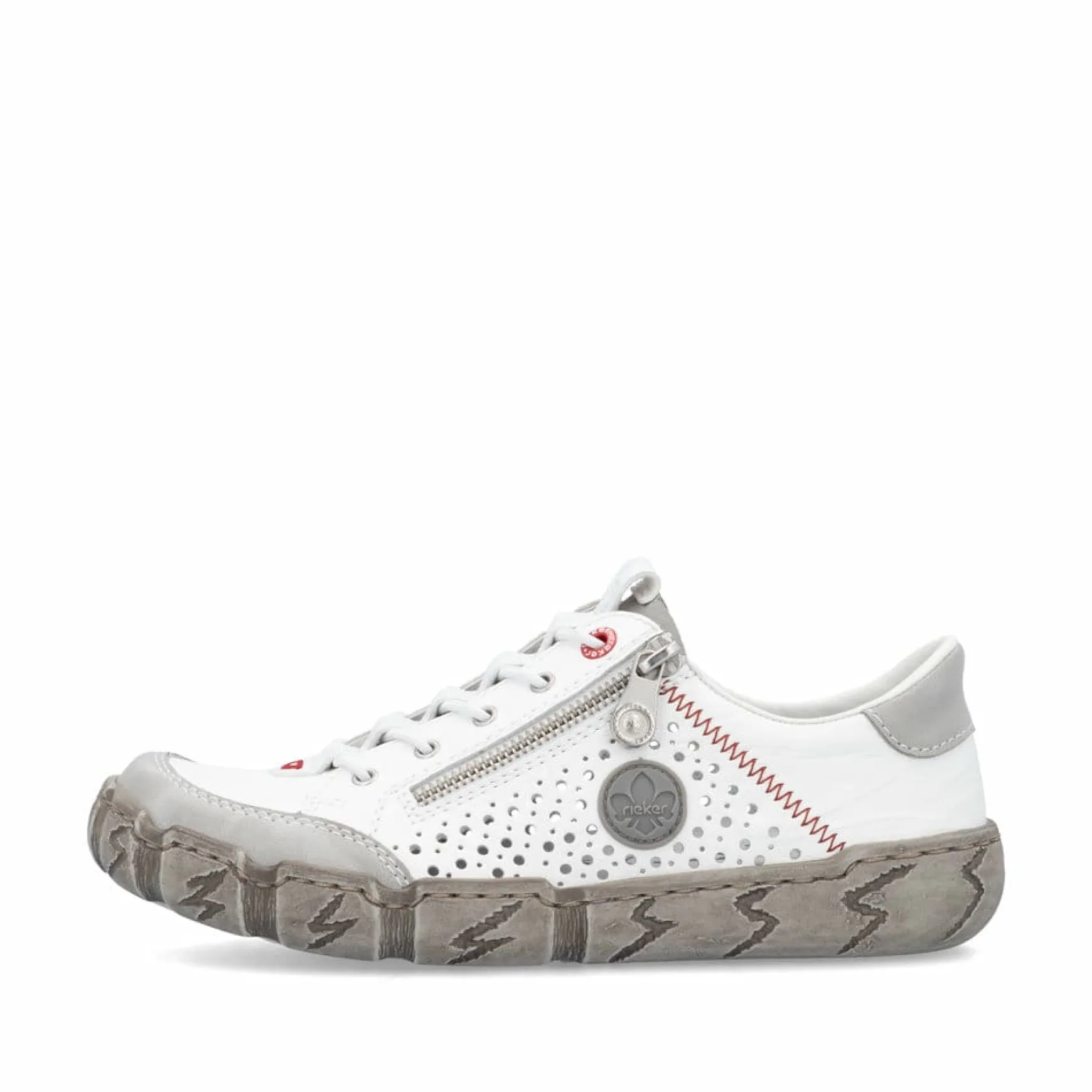 Rieker Damen Slipper reinweiß