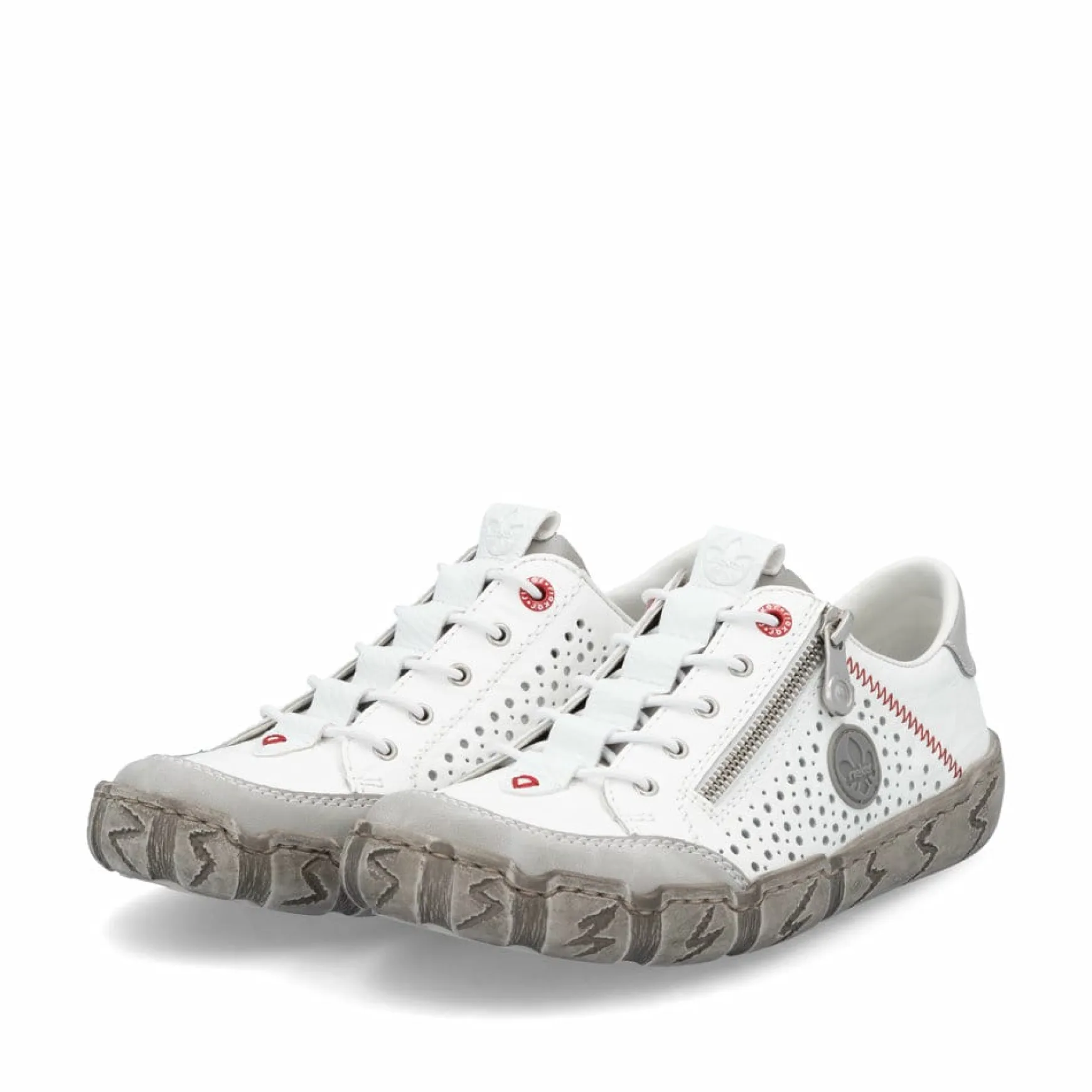 Rieker Damen Slipper reinweiß