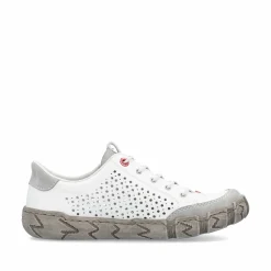 Rieker Damen Slipper reinweiß