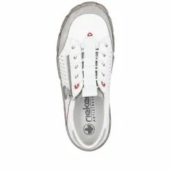 Rieker Damen Slipper reinweiß