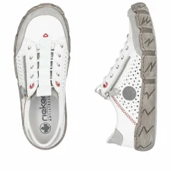 Rieker Damen Slipper reinweiß