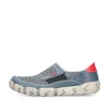 Rieker Damen Slipper schieferblau