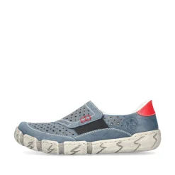 Rieker Damen Slipper schieferblau