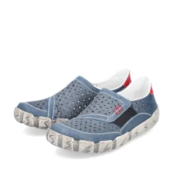 Rieker Damen Slipper schieferblau