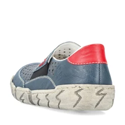 Rieker Damen Slipper schieferblau