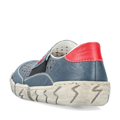 Rieker Damen Slipper schieferblau
