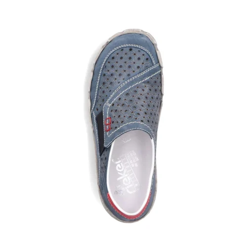 Rieker Damen Slipper schieferblau