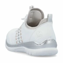 Rieker Damen Slipper schwanenweiss
