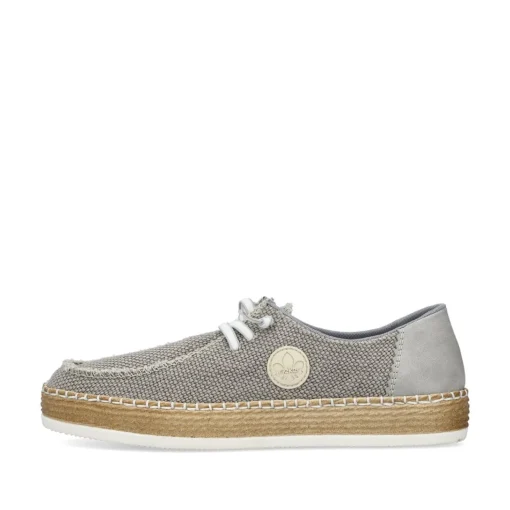 Rieker Damen Slipper stahlbrau