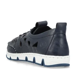 Rieker Damen Slipper stahlblau
