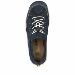 Rieker Damen Slipper stahlblau