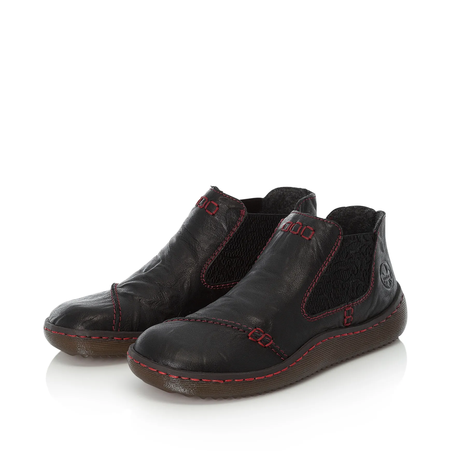 Rieker Damen Slipper tiefschwarz